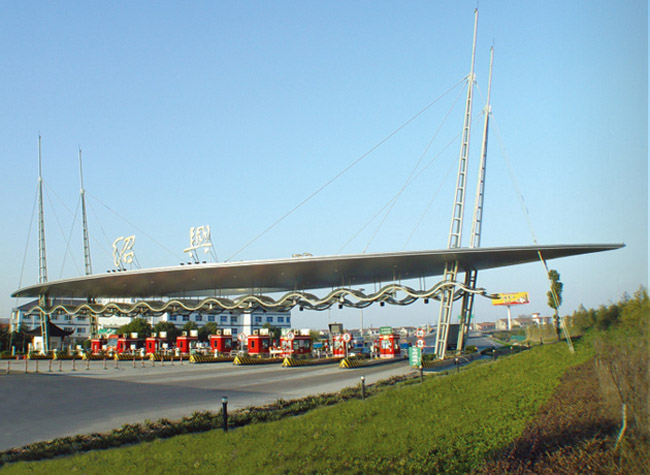 吉安收费站网架工程